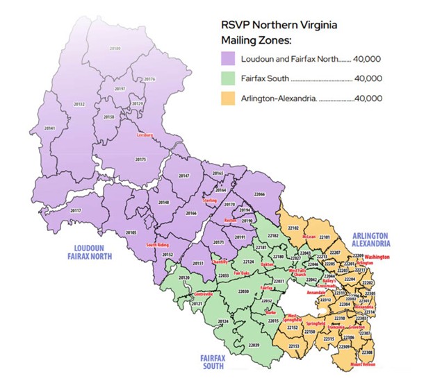 Map of RSVP Northern Virginia